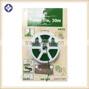 Hydroponics Garden Plastic Coated Single Wire Plant Binding Twist Tie thumbnail-1