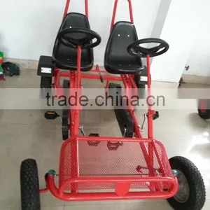 Hot Sell Fashion Family Two Person Pedal Car, Four Wheel Surrey Bike F2150 thumbnail-1