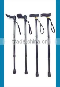 New Design Adjustable Aluminum Alloy Metal Folding Cane Walking Sticks Adjustable Height and Non Slip Rubber Base Walking Stick thumbnail-1