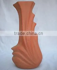 Red Clay Flower Vase for Home Decore thumbnail-1