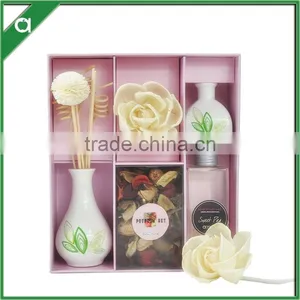 Sola Flower Diffuser, Ceramic Aroma Fragrance Reed Diffuser ,dried Flower Gift Set thumbnail-2