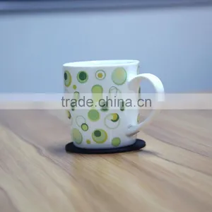 Custom Made Silicone Rubber Drinking Cup Coaster,anti-slip Silicone Pad Mat, Silicone Cup Mat thumbnail-3