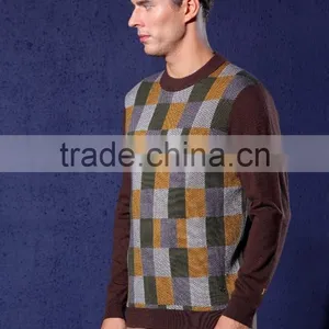 Jacquard Style Mens Multi Color Sweater thumbnail-2