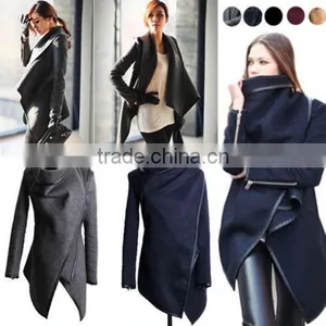 Women Lady Slim Long Wool Jacket Winter Warm Trench Coat Outwear Parka Cardigans thumbnail-3