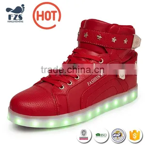 2016 Summer New Design Wholesale PU Leather Women High Heel Led Shoes thumbnail-3