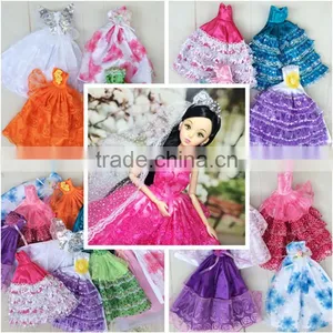 Lovebaby Large Barbie Fashion Doll Beautiful Clothes for Kids Wedding Dressing Barbie Doll Sets Changeable Clothing thumbnail-1