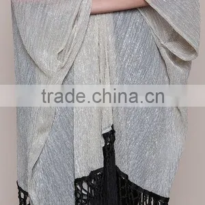 MGOO OEM Services Gold Dust Kimono Cardigan Fashion Tassels Tops Women Sexy Shawl Clothes Loose thumbnail-3