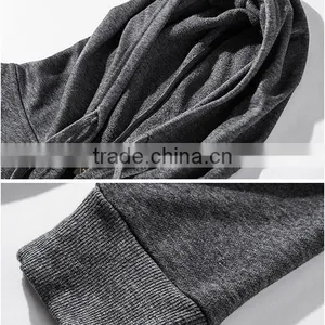 Mes Fashion Oversized Longline Zipper up Hip Hop Hoodie thumbnail-3