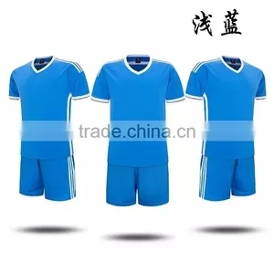 OEM Cheap Designer100%polyester Mesh Lightweight Children Kids Sweat Soccer Sport Training Suit thumbnail-1