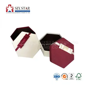 Top Selling Red and White Customized Gift Cardboard Boxes With Bowknot in Chinese Factory thumbnail-1