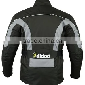 Men's Grey/Black Motorbike Textile Jacket thumbnail-2