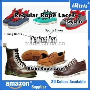 Light Gray Youth Candy Color Rope Laces Polyester Rope Lace - Yeezy Rope Laces Plain Rope Laces - 20 Colors Available thumbnail-6