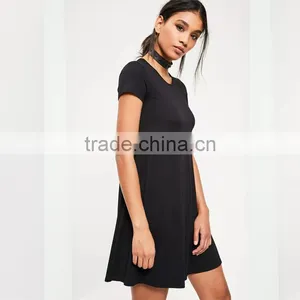 Eco Friendly Factory Low Price Clothing Blank Swing Dresses for Women thumbnail-5