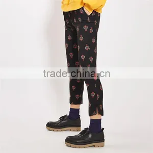Cool Pattern Printed Hot Girt Sexi Photo Slim Fit Cigarette Harem Pants thumbnail-2