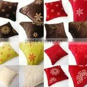 Embroidered Cotton Velvet Cushion Covers for Christmas thumbnail-1