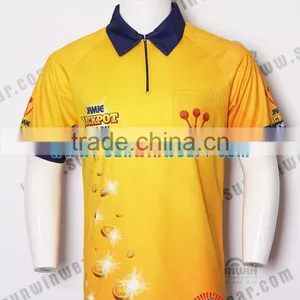 Colorful Custom Dart Jersey / Latest Design Sublimated Dart Shirts/dart Polo T-shirt thumbnail-1