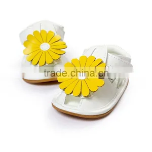 Sum Flower Cute Baby Shoes, Soft Feel High Quality PU Leather Baby Sandals thumbnail-1