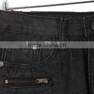 Bulk Wholesale Black Color Kids Elastic Waist Denim New Style Boys Pants Jeans thumbnail-4
