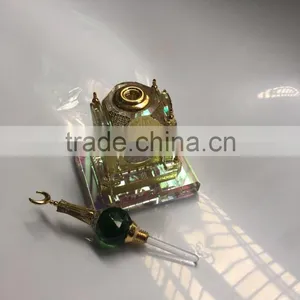 Wholesale Saudi Royal Makkah Clock Tower PERFUME Crystal Model Manufacture Islamic Wedding Souviner Gift thumbnail-1