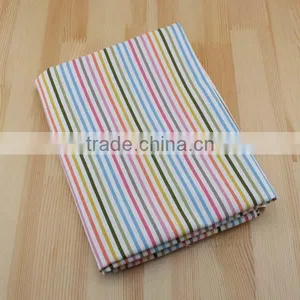 Fashion Gold Print Plaid Stripe Cotton Jute Fabric for Shirt thumbnail-3