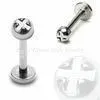 Phillips Bolt Top Hand Made Polishing Internally Threaded Lip Labret Monroe Body Jewelry thumbnail-1