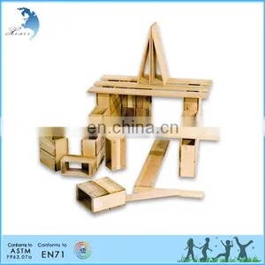 Children Eco-fashion Wood Montessori Training Blocks Toys thumbnail-5
