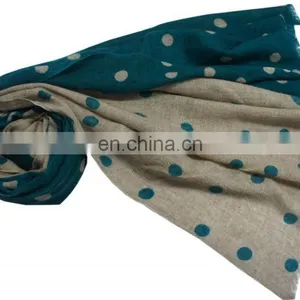 Cashmere Pashmina Wool Polka Dot Shawls thumbnail-3