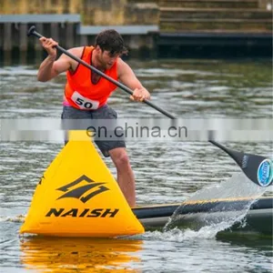China Customized Yellow Triangle Swim Floating Advertising Inflatable Buoy for Sale thumbnail-2