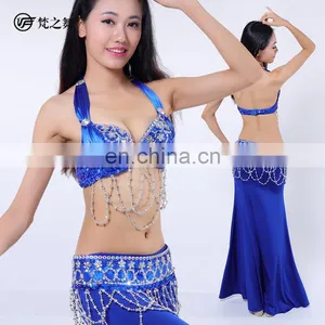 New Sequins Beading Tassel Elegant Belly Dance Costumes Outfit thumbnail-3