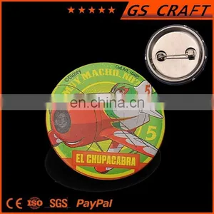 Souvenir/Custom Shape Tinplate Button Badges Souvenir /square Button Badge Souvenir Items thumbnail-4