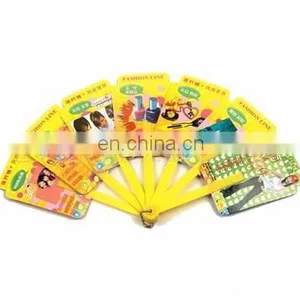 High Quality Colorful Custom Summer Promotional Plastic Hand Fan thumbnail-6