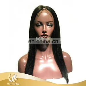 Paypal Customized Quality Wig Closure Made Wig 150% Density Hotbeauty Brazilian Hair Wig thumbnail-1