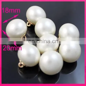 High Quality Wholesale no Scratched Decorative Pearl Button for Clothing thumbnail-1