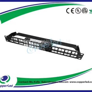 UTP Cat.6 1U 48Port Empty Patch Panel With Back Bar thumbnail-1