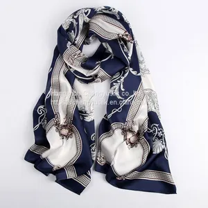 90*90 Head Scarf Digital Printing Square Women Scarf Hijab Headscarf thumbnail-1