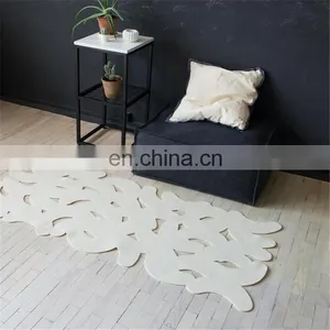 Hot Selling Rectangle Contemporary Geometric Fashion Design Felt Area Rug thumbnail-2