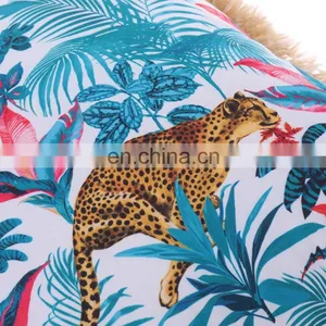 Top Selling Classical Leopard Panther Print Animal Print Double Sides Outdoor Pillows Waterproof thumbnail-4