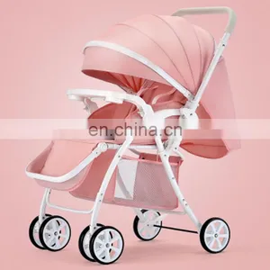 Cheap Baby Stroller Stainless Steel Frame Oxford Canopy Good Baby Pram thumbnail-4