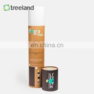 Custom Logo Big and Long Size Yoga Mat Cardboard Tube Box Packaging thumbnail-3