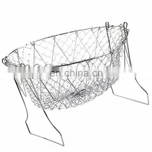 Stainless Steel Fry Chip Frying Deep Fryer Basket thumbnail-1