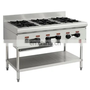 Stainless Steel Table Top Range 6 Burners /industrial 6 Burner Gas Cooker thumbnail-4