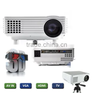 2016 New Product Home Mini Projector 1080p Mini Led Portable Multimedia Pocket Cinema Wireless thumbnail-1