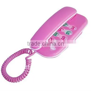 Pink Cute Trimline Corded Telephone,mini Telephone,creative Design Trimline Phone for Kids thumbnail-1