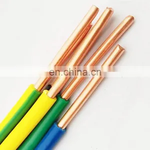 H05v-U H07v-R H05vv-F Pvc Insulated 3 Core Electric Wire 1.5mm2 2.5mm2 4mm2 thumbnail-1