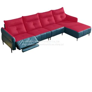 2022 New Technology Fabric Sofa Electric Multifunctional Italian Corner Living Room Space Capsule Combination Sofa thumbnail-3