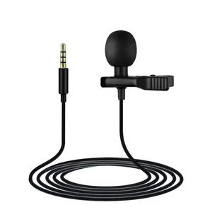 Portable All-round Harvest Easy Lapel Clip On System Mic Lavalier Microphone for Android Phone, Recording, Live Proadcast thumbnail-1