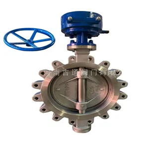 Manufacturer Wholesale ANSI Butterfly Valve Stainless Steel Lug Hard Seal Worm Gear Butterfly Valve thumbnail-1