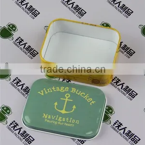 Rectangular Tea Dried Fruit Case Candy Cans Food Box Tin Metal Tray thumbnail-1