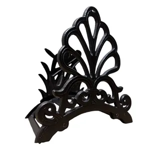 Cast Iron Hose Holder Water Pipe Rack Stand Color Painted Dragonflies Pattern Villa/Porch/Lawn Fence Decor thumbnail-4