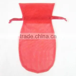 3"*8" Gold Draswtring Printed Gift Pouch With Silk-screen Printed for Christmas,party,holiday,everyday Packing thumbnail-5